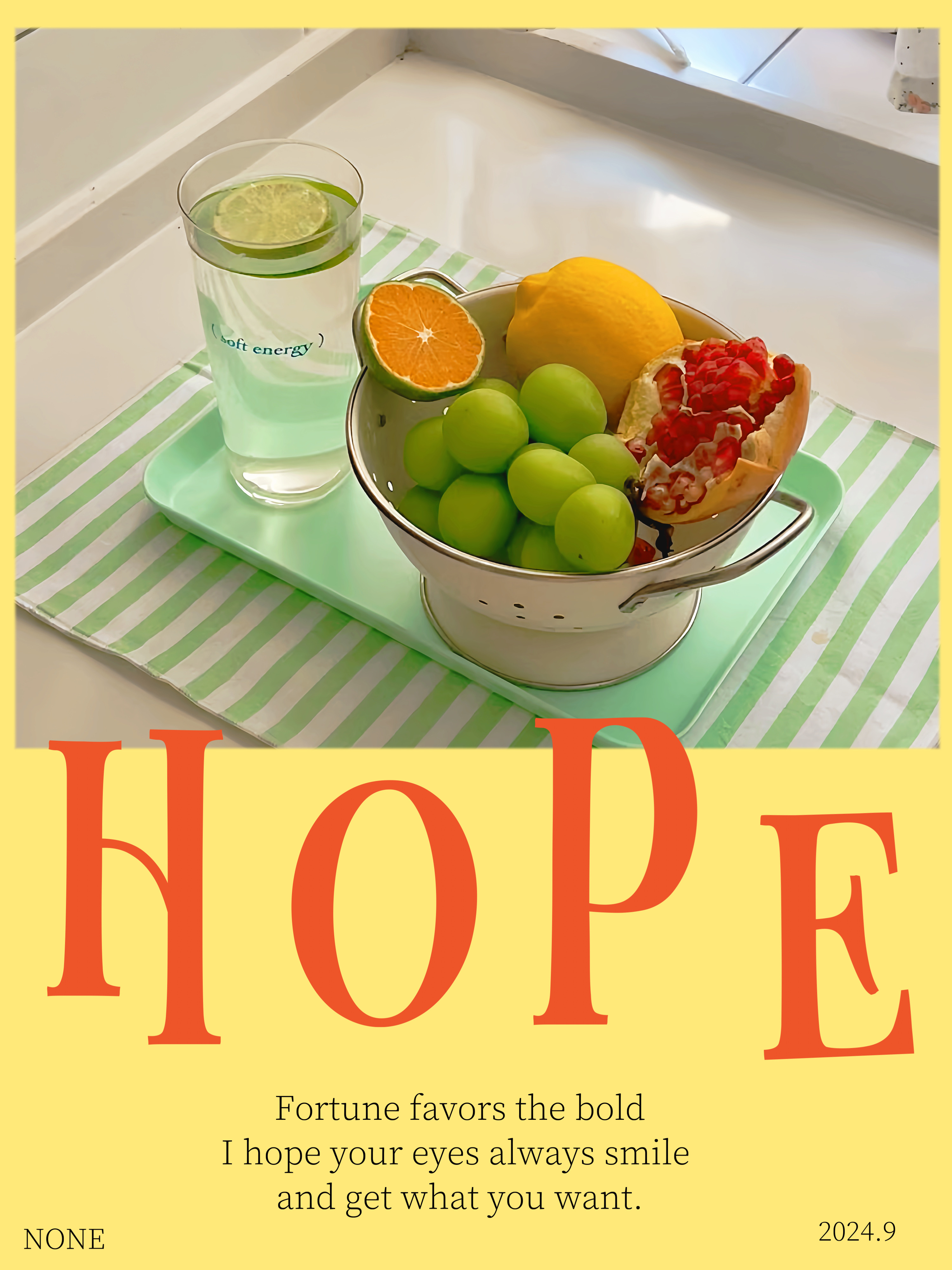 ins治愈系 plog版面海报