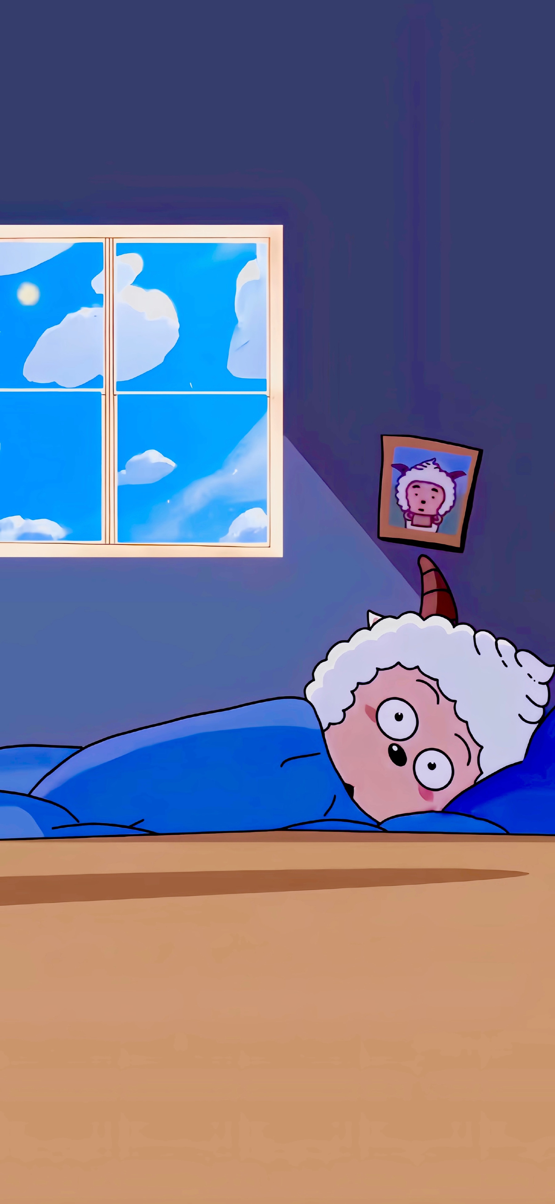 我在家里睡觉就不会被打扰啦 超级可爱的懒羊羊壁纸